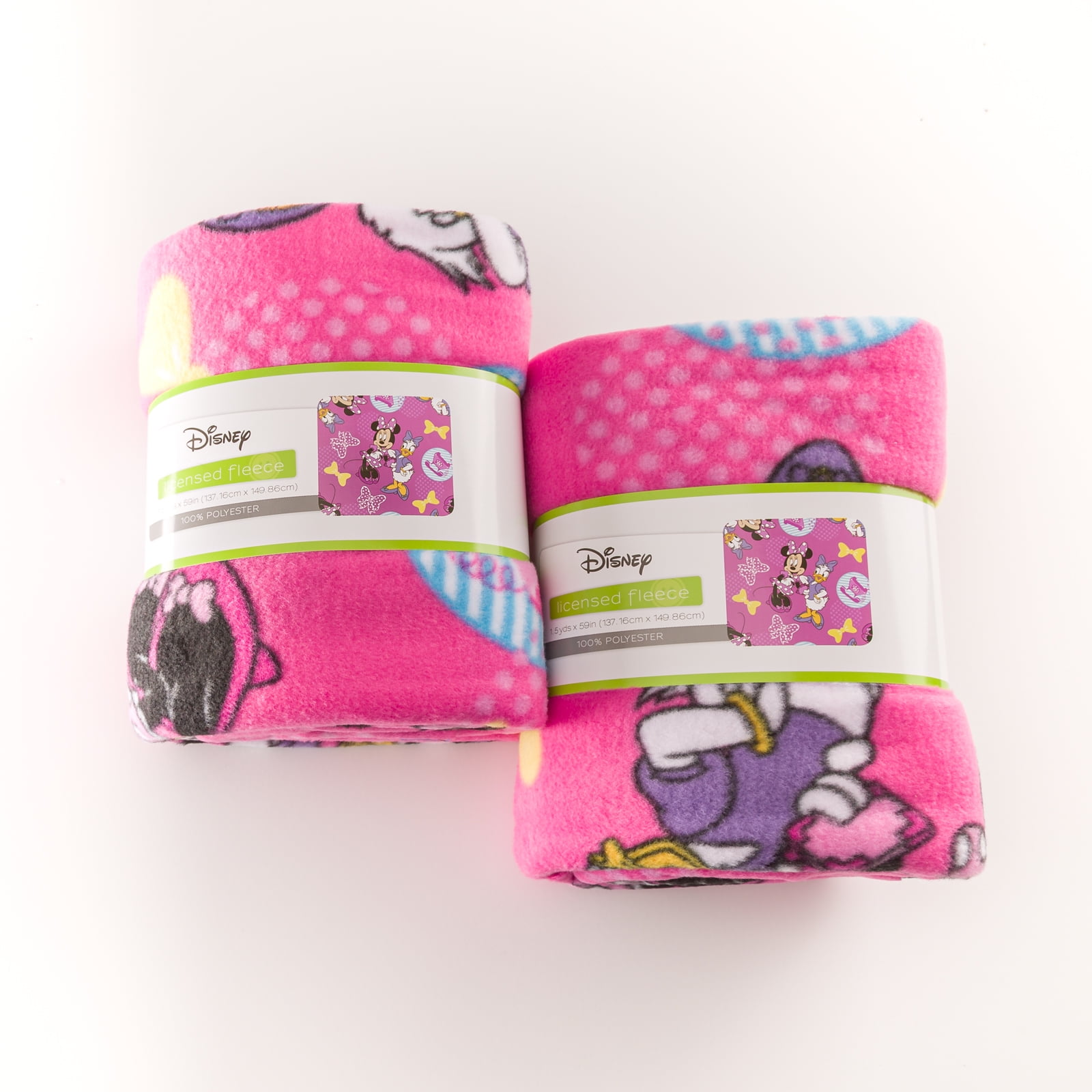 Springs Creative Polyester 59' Disney Minnie & Daisy Fleece 1.5 Yard Bundle, 2 Pieces