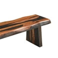thumbnail image 4 of Pemberly Row 75" Live Edge Solid Wood Dining Bench in Dark Brown, 4 of 5