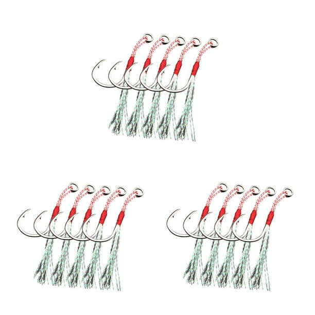 Anzuelos de pesca Wosthever 5 uds acero al carbono Type1 NO1
