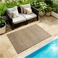thumbnail image 5 of Koeckritz Rugs Sandstone 3' Round Ultra Artificial Turf Indoor and Outdoor Rug With Finished Edges, 5 of 8