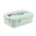 thumbnail image 1 of Fiambrera Bento Box para niños Fiambrera Bento portátil con 3 compartimentos Contenedores de almuerzo Contenedores de preparación de comidas a prueba de fugas Contenedores de fiambrera reutilizables s, 1 of 10