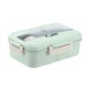 thumbnail image 1 of Fiambrera Bento Box para niños Fiambrera Bento portátil con 3 compartimentos Contenedores de almuerzo Contenedores de preparación de comidas a prueba de fugas Contenedores de fiambrera reutilizables s, 1 of 10