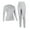 Gray, variant on ANFERRY Womens Ski Thermal Set Quick Dry Breathable 2 Pieces Base Layers Seamless Crew Neck Warm Long John Underwear for Winter