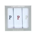 thumbnail image 2 of Umo Lorenzo  Cotton Boxed Initial Alphabet Handkerchiefs (Pack of 3) (Men), 2 of 4