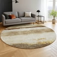 thumbnail image 6 of Addison Rugs Mayfield Premium Machine Washable Transitional Stripes Brown Round Rug, 8' x 8', 6 of 6