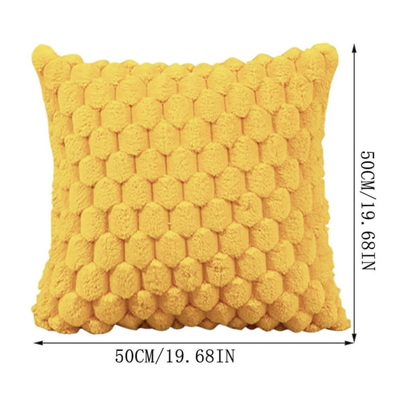 YYSDCY Deals of The Day Clearance! Weaving Snowflake Velvet Pillow, Solid Color Office Sofa Lumbar Support Pillow, Bedside Cushion, Decorative Throw Pillow for Office and Home