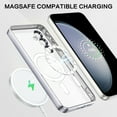 thumbnail image 4 of Magnetic Case Designed for Samsung Galaxy S24 5G - Compatible with MagSafe Charging & Accessories - Silver, 4 of 5