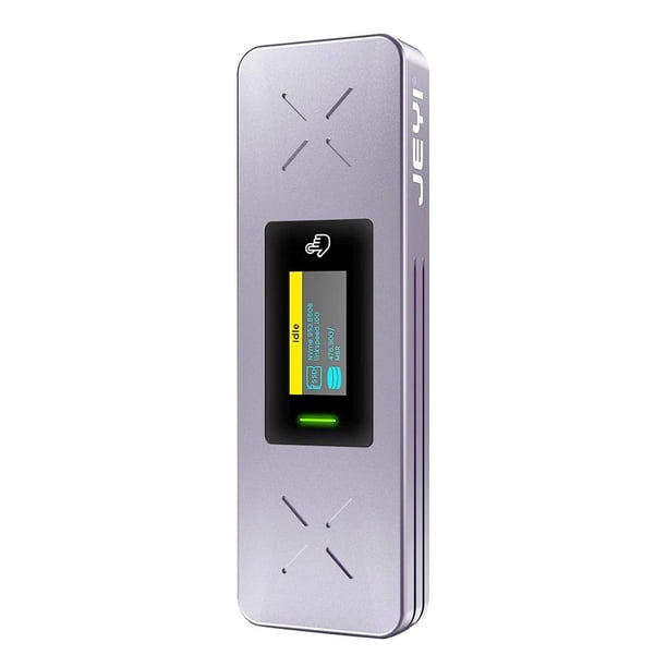 Caja de disco duro externo M.2 NVMe/SATA con pantalla OLED para tabletas