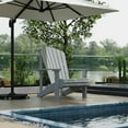 thumbnail image 2 of Wildridge Heritage Sunrise Adirondack Chair, Light Gray, Outdoor Weather Resistant Poly Patio Furniture, 2 of 4
