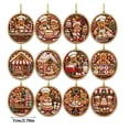 thumbnail image 2 of 12 Pack Gingerbread Diamond Painting Ornament Kit, DIY Rhinestone Christmas Crafts Featuring Bakery and Kitchen Scenes for Holiday Tree Hanging, Seasonal Crafts and Handmade Gifts, 2 of 6