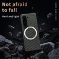 thumbnail image 5 of Galaxy Z Fold 5 Case Imitation Carbon Fiber Texture Magnetic Shockproof Cover Red, 5 of 5