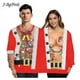 thumbnail image 4 of Suéter de dos piezas con estampado digital 3D para parejas, ropa divertida de otoño e invierno, para vacaciones, navidad, 4 of 5