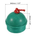 thumbnail image 2 of Unique Bargains Rubber Cue Chalk Holder Billiard Pool Cue Tips Chalks Case with Cord, Green 6 Pack, 2 of 5