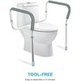 OasisSpace Toilet Rail Medical Bathroom Safety Frame, Adjustable