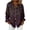 Wine, variant on Sexlip Women Button Down V Neck Tops Dressy Casual Long Sleeve Lapel Collar Work Business Blouse Fashion Printed Vacation Shirt Red XL
