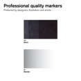 thumbnail image 2 of Set de Marcadores Winsor & Newton ProMarker 2 Unidades Negro + Mezclador, 2 of 9