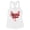 White, variant on Mama Hen Tank Top Fitted Racerback Women's Large Heather Grey