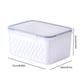 thumbnail image 3 of Contenedores grandes para almacenar frutas y verduras en el refrigerador con colador y tapa - Organizadores herméticos para frutas y verduras, sin BPA, ahorran espacio, 3 of 4