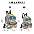 thumbnail image 2 of FORMRS Mini Backpack Purse for Women Travel Daypack Casual Shoulder Bag, Colorful Road at Night, 2 of 7