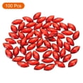 thumbnail image 3 of Uxcell Acrylic Horse Eye Gems Flat Back Artificial Rhinestones for DIY Crafts Bead Wedding Party Red 6x12mm, 3 of 7