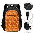 thumbnail image 3 of Honeii Autumn Maple Leaf Pile for Travel Laptop Backpack, Business Laptops Backpack with USB Charging Port, College High School Computer Bag for Men Women, 3 of 7