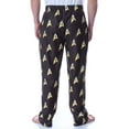 thumbnail image 4 of Star Trek The Original Series Men's All-Over Print TOS Starfleet Insignia Badges Lounge Pajama Pants Sleepwear, 4 of 6
