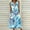 Blue#5, variant on Viikei Dresses for Women Plus Size Sleeveless Dresses,New Women's V-neck Button Button Sleeveless Printed Long Dress Khaki XL