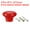 Red, variant on Uxcell Ceramic Drawer Knobs 6pcs, Vintage Dressers Mushroom Shape Pulls 0.94"x1.26" for Dresser Door(Green)
