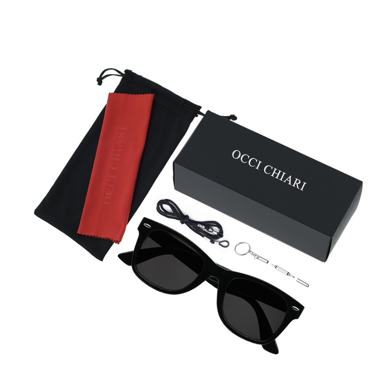 OCCI CHIARI Reading Sunglasses Women UV Protection Outdoor Reader Blue Light Blocking Glasses(Black, 175) with Arylic Lens,Not Bifocals