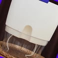 thumbnail image 4 of Self Watering Plastic Flowerpot Transparent Double Layer Detachable Light Flowerpot for Balcony White Large, 4 of 6