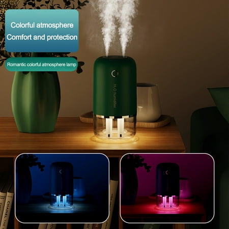 

Dpityserensio Color Changing Mini Humidifier with LED Light Portable Mini USB Humidifier for Bedroom Travel office and Plants Clearance