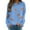 Blue, variant on Fsqjgq Womens Football Sequin Rugby Sweatshirt Game Day Y2K Crewneck Oversized Hoodies Long Sleeve Pullover Tops Blouse Blue S