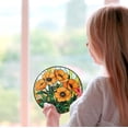 thumbnail image 3 of California Poppy Forest Sun Catcher Stained Glass Window Hanging Flower Lover Gifts for Women Poppy Wall Decor Handmade Sun Catcher Decoration for Home Garden Housewarming Gifts, 3 of 5