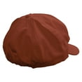 thumbnail image 4 of Two Tone Turtle Text Embroidered Cotton Elastic Big Size Newsboy Cap - Red XL-2XL, 4 of 5