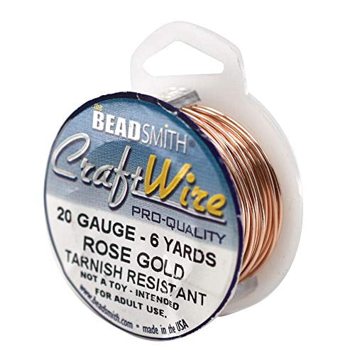 The Beadsmith 20Gauge Round Soft Copper Craft Wire for Jewelry Making