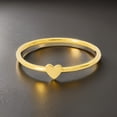 thumbnail image 3 of Sterling silver heart design stacking promise ring, 3 of 5