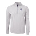 thumbnail image 2 of Men's Cutter & Buck  Heather Gray New Hampshire Fisher Cats Adapt Eco Knit Heather Big & Tall Quarter-Zip Pullover Top, 2 of 3