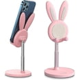 thumbnail image 1 of Cute Bunny Phone Stand, Angle Height Adjustable Cell Phone Stand For Desk, 1 of 5