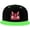 Green, variant on Cat Mom Hip Hop Hat Two Tone Flat Bill 6 Panel Cap Unisex