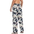 thumbnail image 6 of FREEAMG Dye Camo Pajama Pants for Men, Men's Separate Bottoms, Pure Cotton Comfortable Lounge Pants for Men（499）, 6 of 7