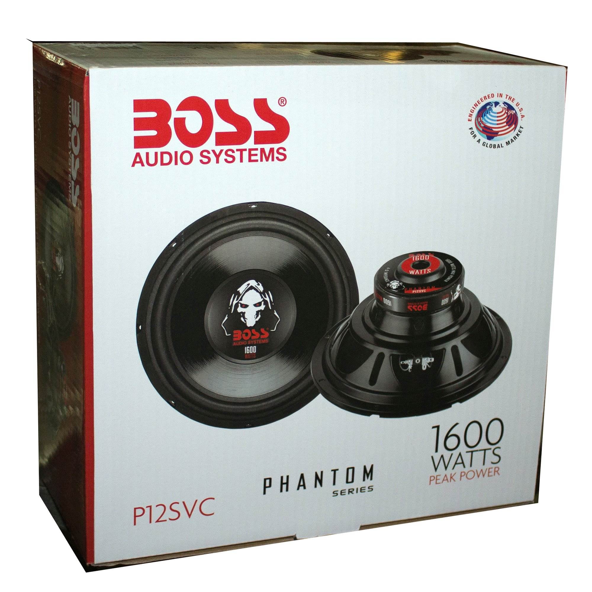 Boss Audio 12 Inch 1600 Watt 4 Ohm SVC Car Audio Power Stereo Subwoofer