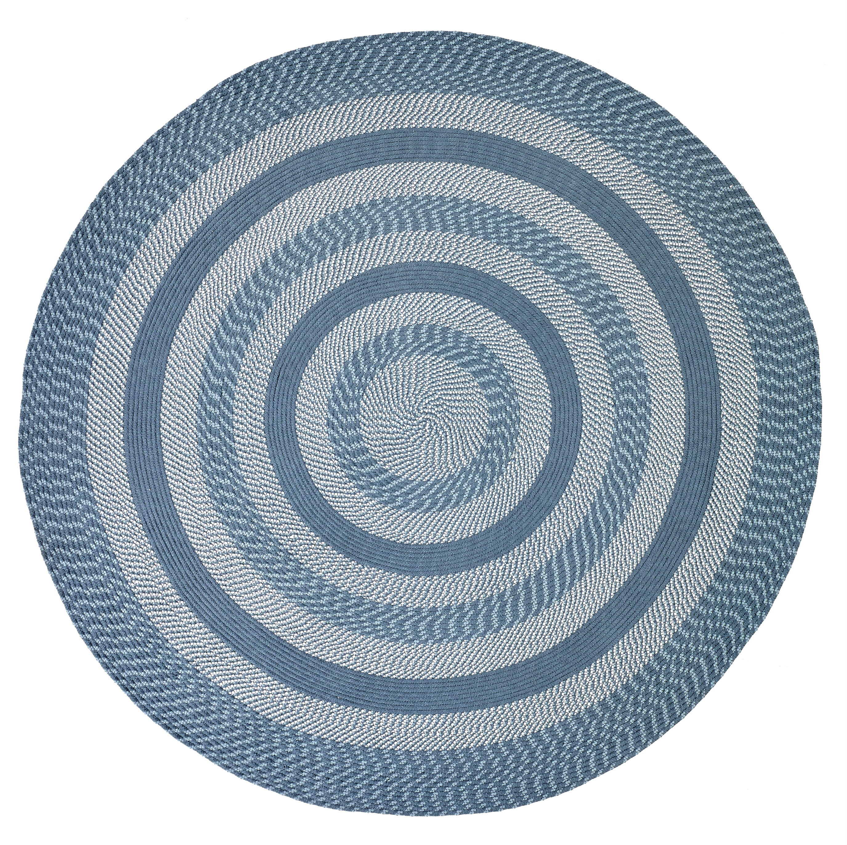 Newport Braided Rug 6 Round Slate