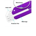 thumbnail image 5 of Unique Bargains Travel Suitcase Luggage Tags Bag Labels Aluminum Purple 2/7 Pack, 5 of 6