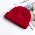 thumbnail image 4 of UDIYO Beanie Hat High Elastic Flanging Acrylic Fiber Windproof Brimless Knitted Skullcap for Unisex, 4 of 8