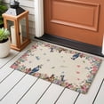 thumbnail image 4 of Spring Floral Birds Entryway Rug 2'x3'&nbsp; Non Slip Front Door Mats, Butterflies Daisy Farmhouse Flowers Entrance Rugs Indoor Outdoor Carpet, Washable Floor Mats Small Area Rug for Bedroom Kitchen, 4 of 8