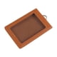 thumbnail image 5 of Estuche vertical de cuero PU de doble cara para porta credencial de identificación, ideal para viajes, compras escolares, 5 of 9