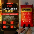 thumbnail image 5 of Mart Cobra Emergency Fire Blanket - 4 Pack -Fiberglass Fire Blanket for Home and Kitchen 40"x40", 5 of 7