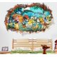 thumbnail image 5 of Pegatinas de pared, pegatina de pared para habitación de niños, decoración de pared de bebé, pegatinas de pared autoadhesivas 3D Rojo Verde, 5 of 5