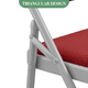 thumbnail image 4 of Juego de Sillas Plegables Acolchadas con Estructura Metálica - Ligeras y Apilables para Uso Interior y Exterior - Pack de 2 Unidades en Color Beige, 4 of 6
