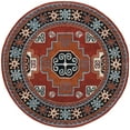thumbnail image 2 of Safavieh Heritage Diarmait Floral Wool Area Rug, Red/Black, 6' x 6' Round, 2 of 11
